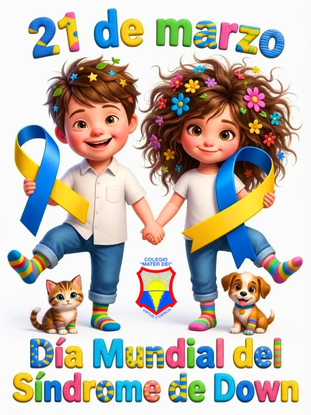 21 de marzo: Hoy se celebra el Día Mundial del Síndrome de Down bajo el lema «Inclusión significa» 